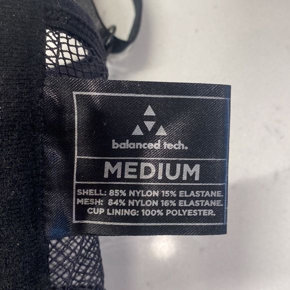 BALANCED TECH COLOUR BLOCKED SWIM TOP/sport bra. Sz MED. BNWOT - Picture 9 of 11